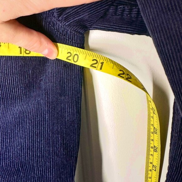 BANANA REPUBLIC Men's Corduroy Trucker Jacket - Navy Blue MEDIUM - Picture 5 of 5